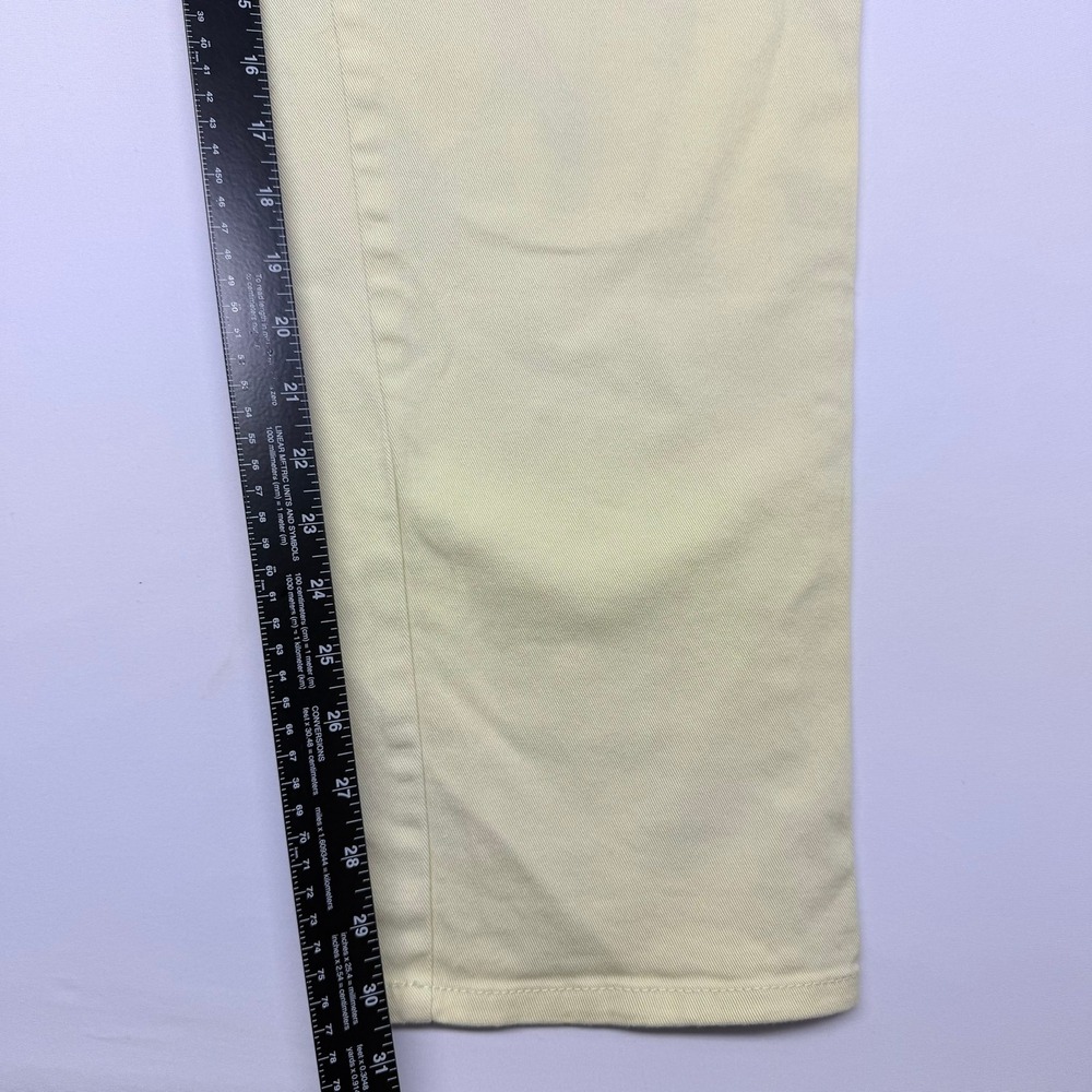 Gloria Vanderbilt Amanda High Rise Straight Leg Jeans Yellow Womens 18 Long - Picture 10 of 11